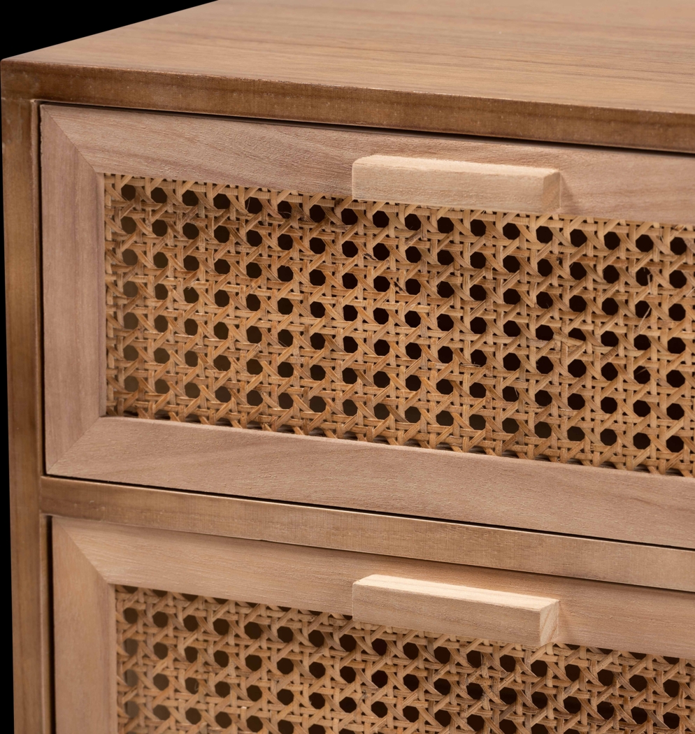 Ethelwyn Brown 3 Drawer Nightstand - Thumbnail - Image 7