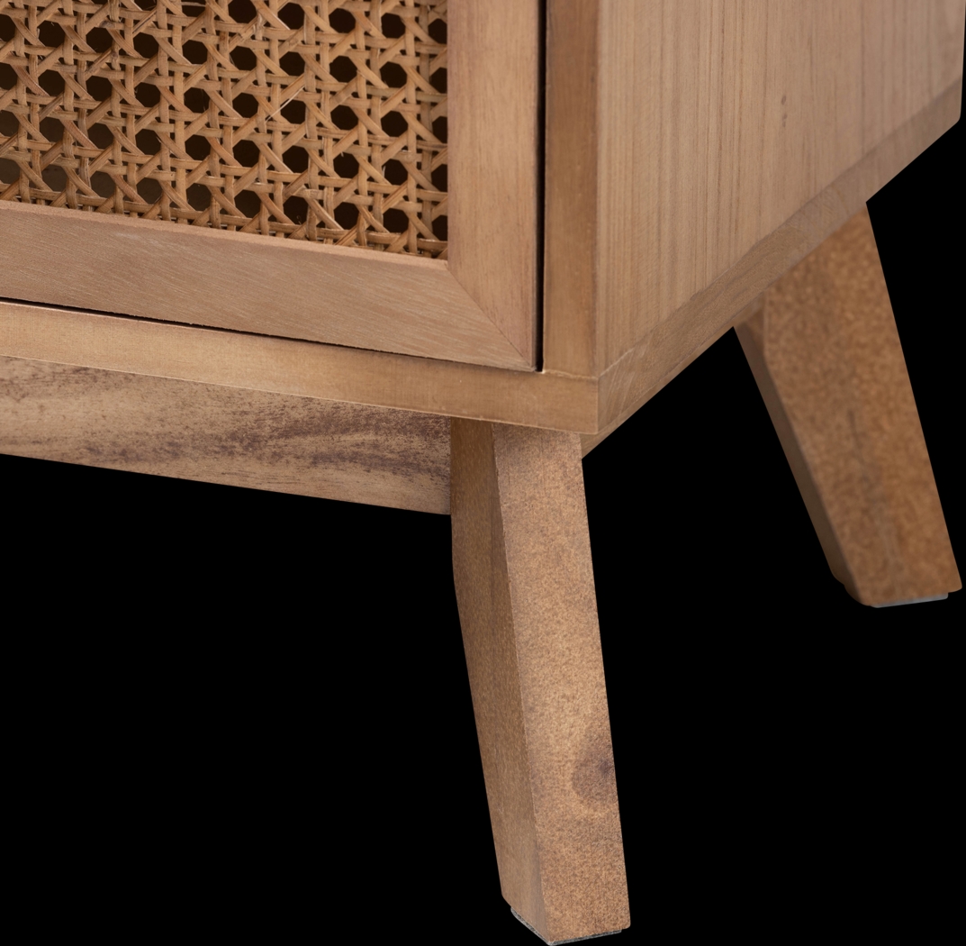 Ethelwyn Brown 3 Drawer Nightstand - Thumbnail - Image 8