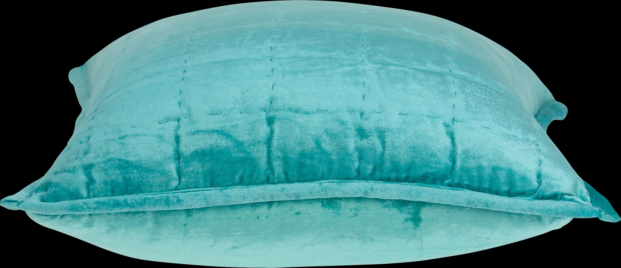 Ethelyn Aqua Accent Pillow - Thumbnail - Image 3