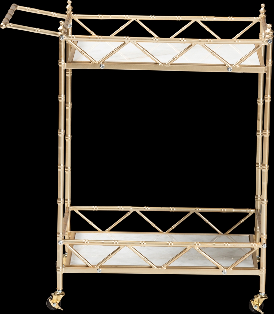 Ethelyn Gold Bar Cart - Thumbnail - Image 4