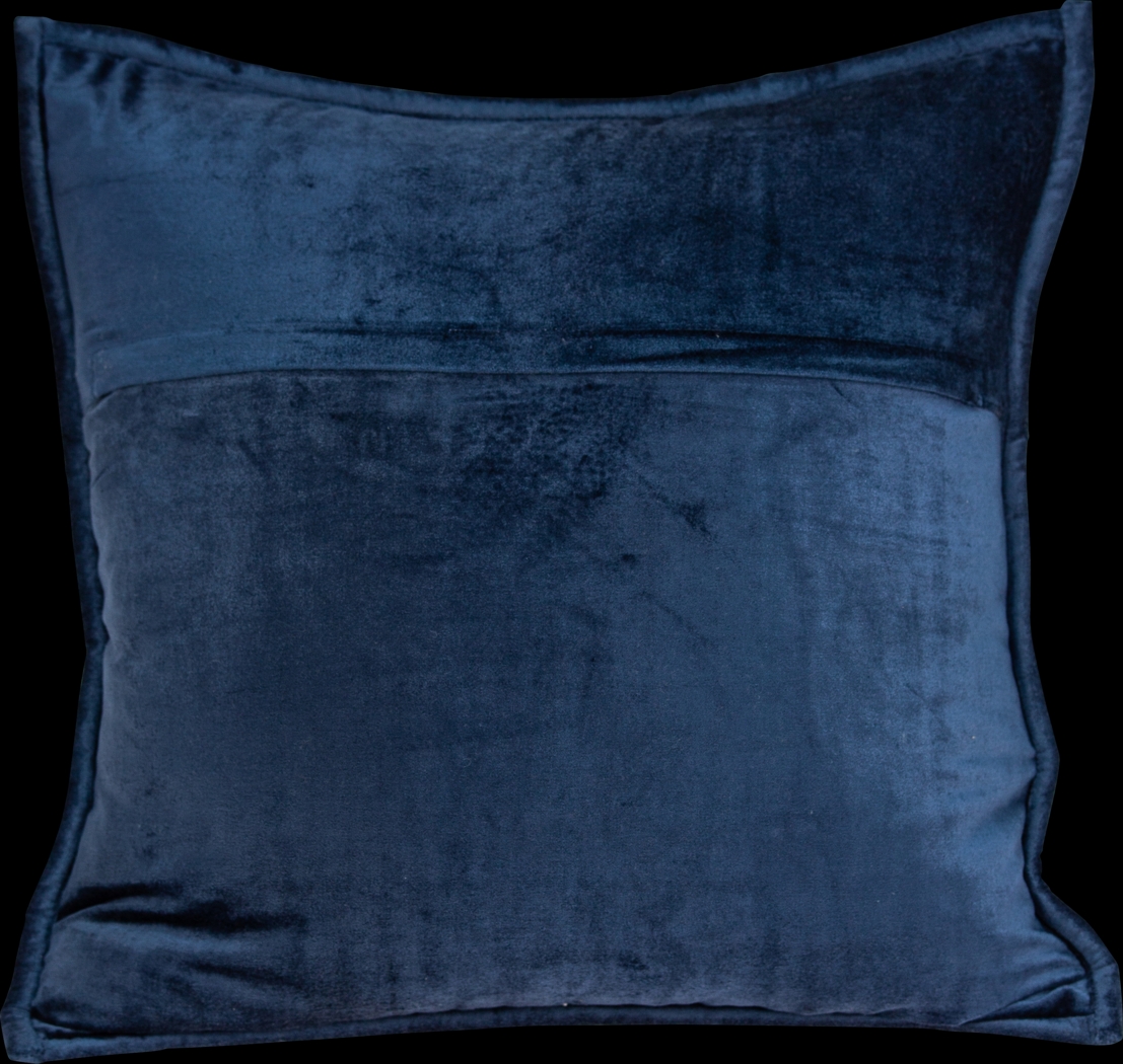 Ethelyn Navy Accent Pillow - Thumbnail - Image 2