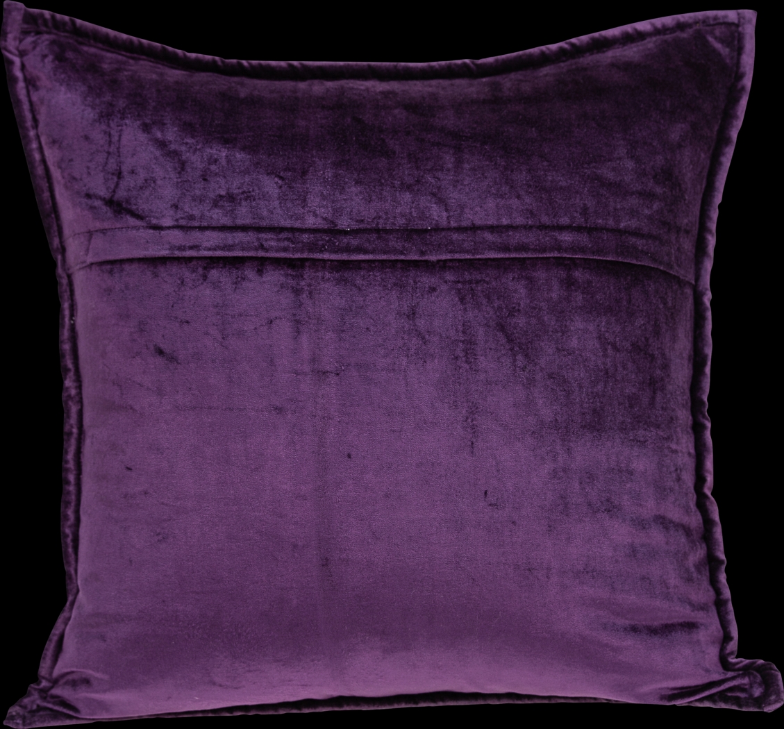 Ethelyn Purple Accent Pillow - Thumbnail - Image 2