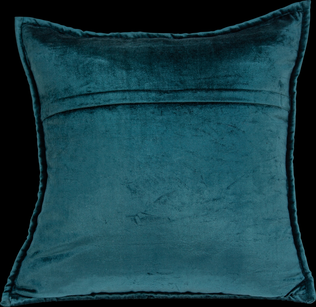 Ethelyn Teal Accent Pillow - Thumbnail - Image 2