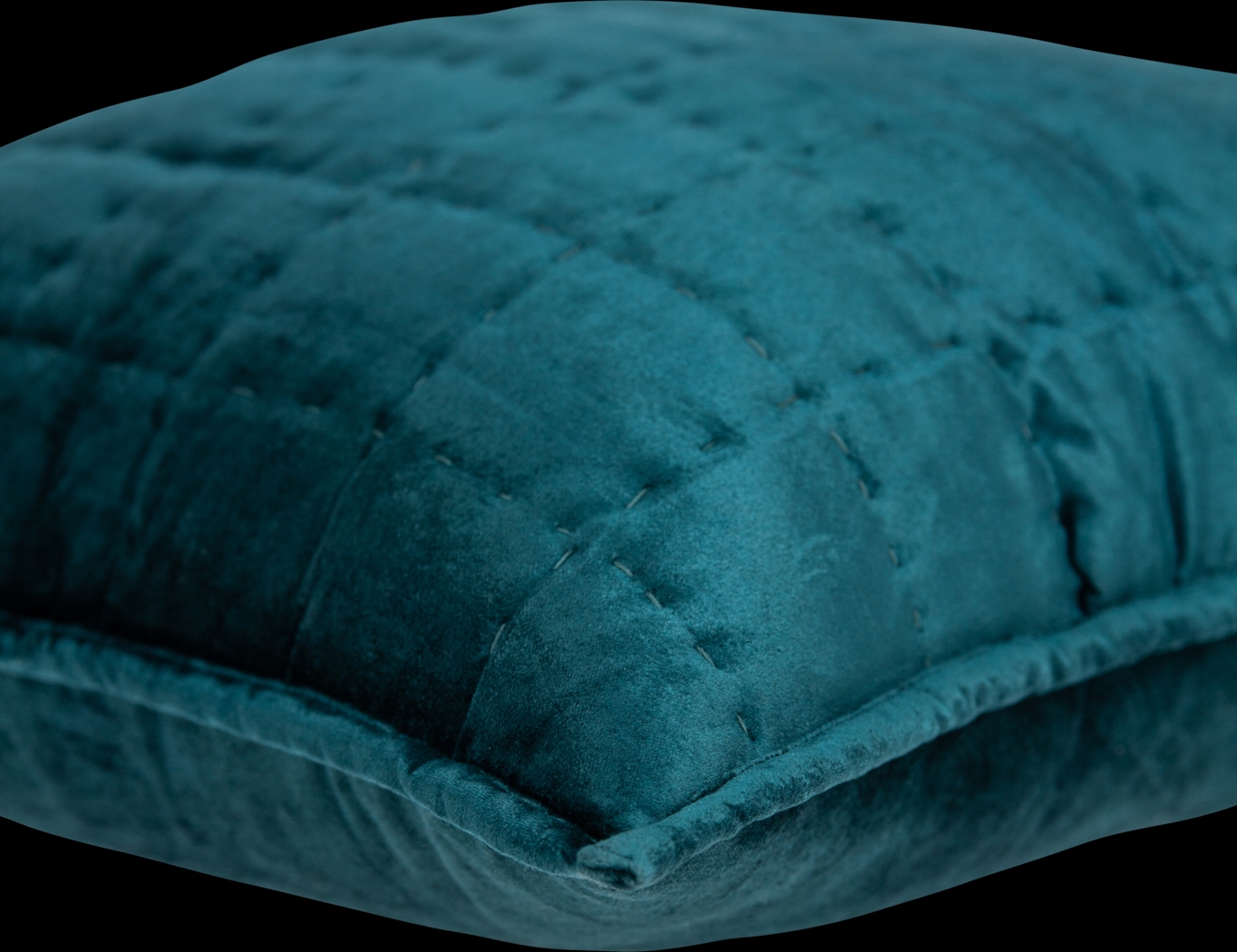 Ethelyn Teal Accent Pillow - Thumbnail - Image 4