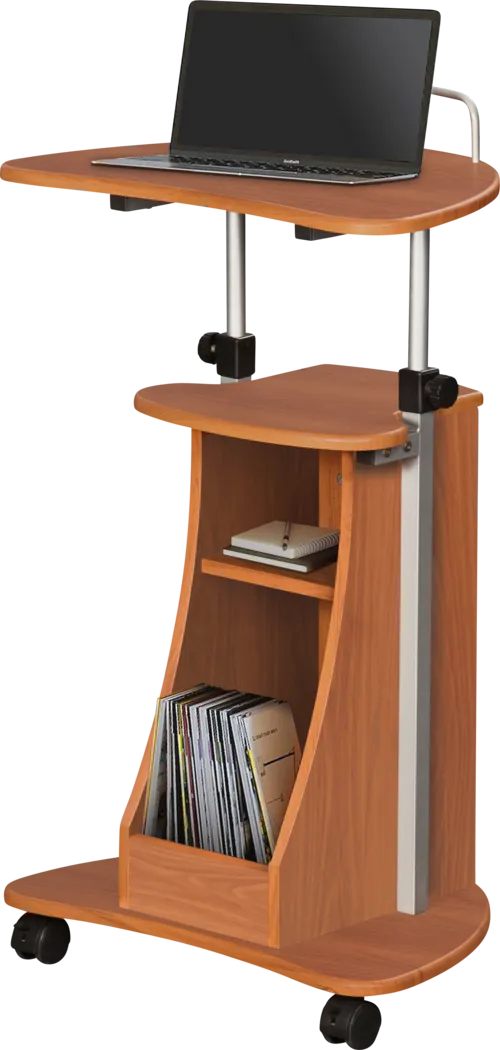Etrea Brown Laptop Cart - Thumbnail - Image 4