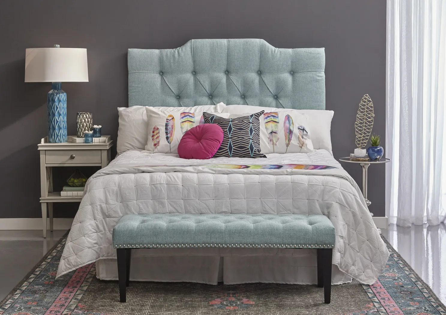 Etta Gray Accent Table - Thumbnail - Image 5