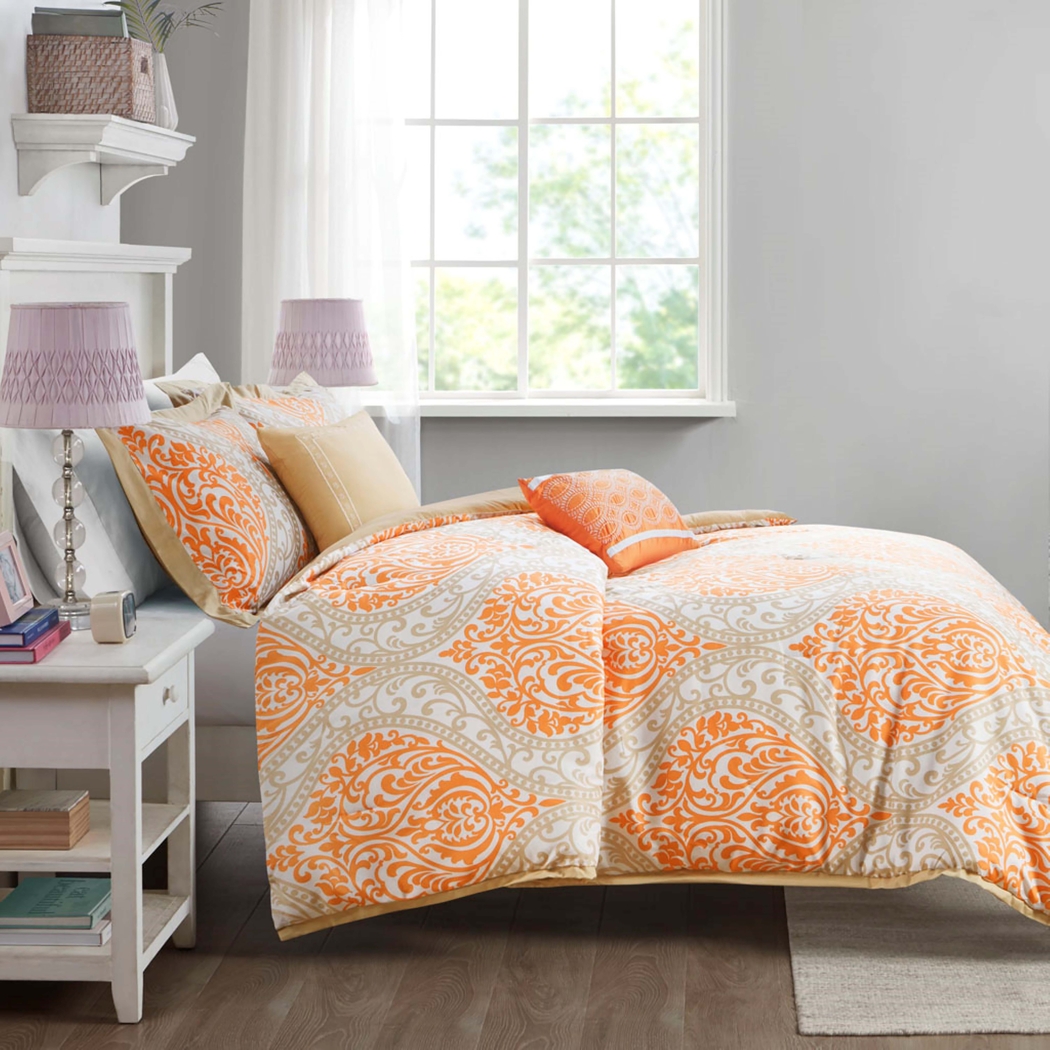 Kids Ette Orange Twin Comforter Set - Thumbnail - Image 3