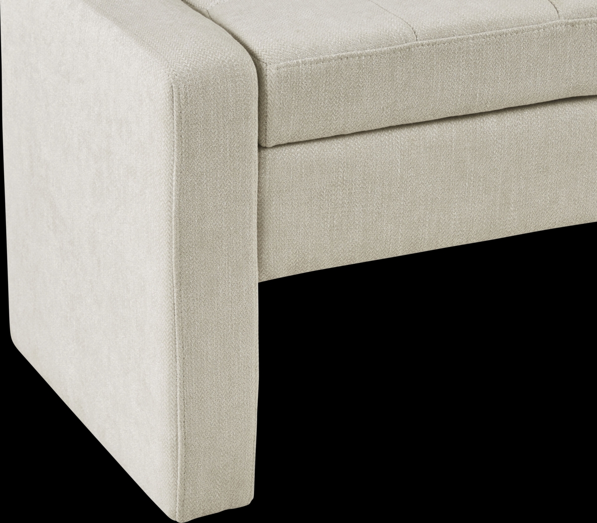 Etton Beige Storage Bench - Thumbnail - Image 4