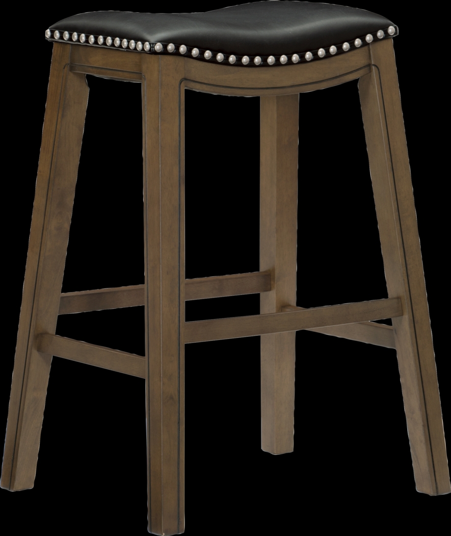 Etton Black Barstool - Thumbnail - Image 1