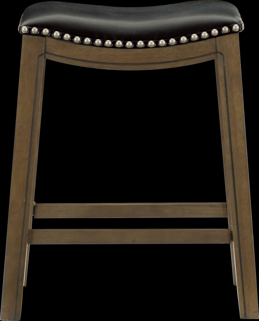 Etton Black Counter Height Stool - Thumbnail - Image 2