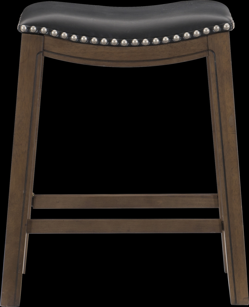 Etton Black Counter Height Stool - Thumbnail - Image 3