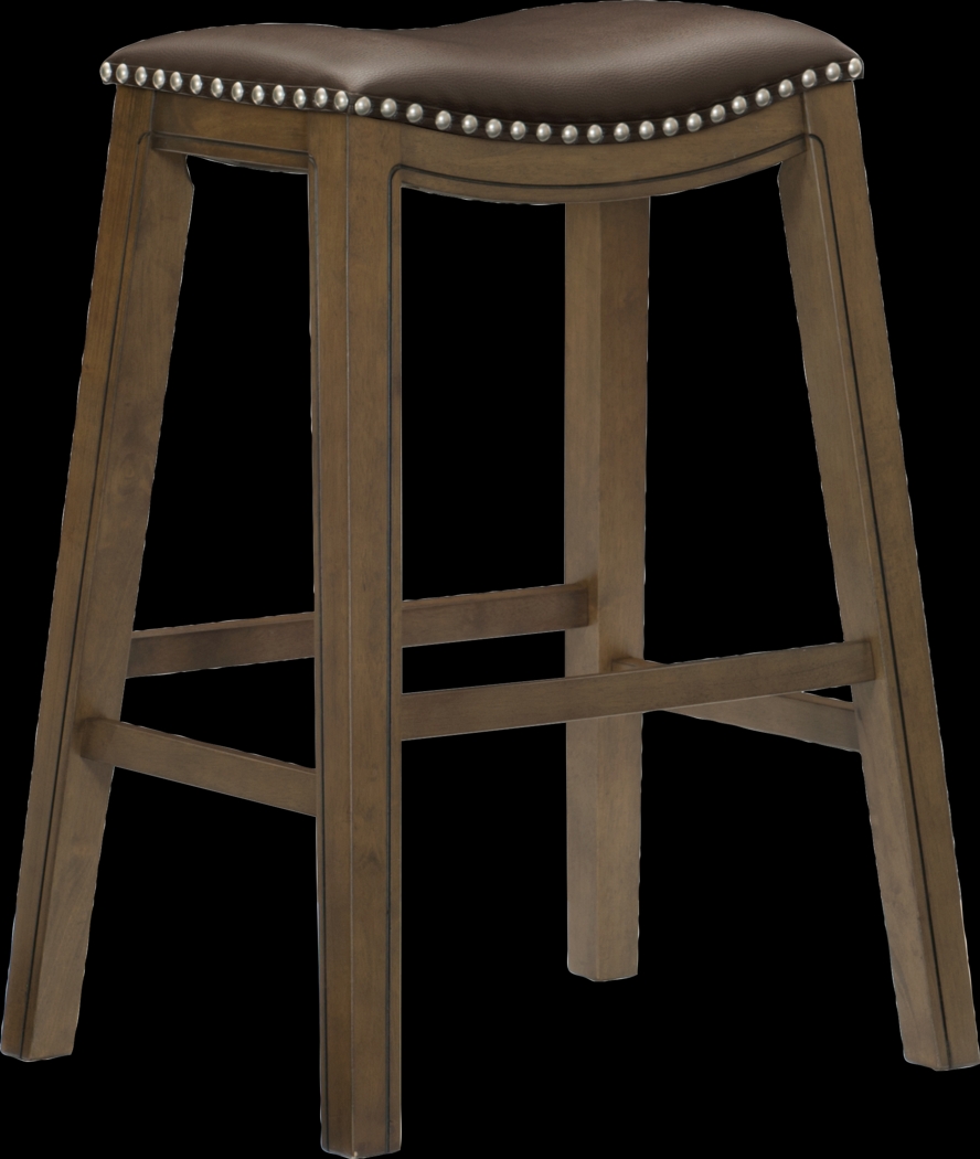 Etton Brown Barstool - Thumbnail - Image 1