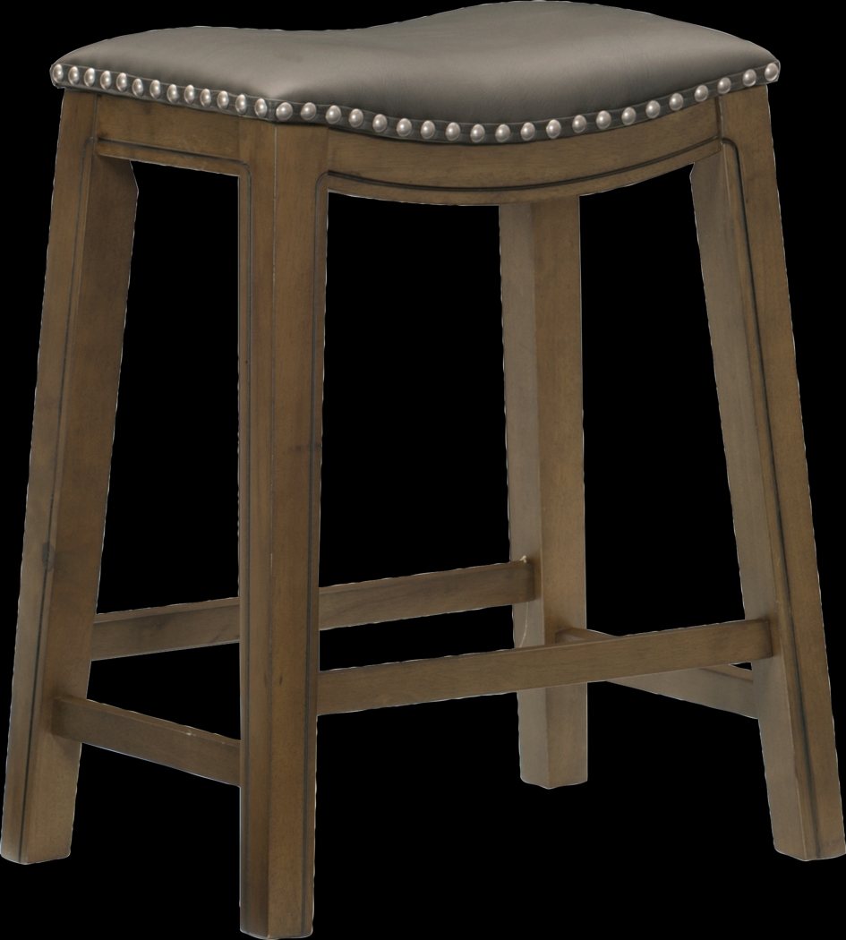 Etton Gray Counter Height Stool - Thumbnail - Image 1