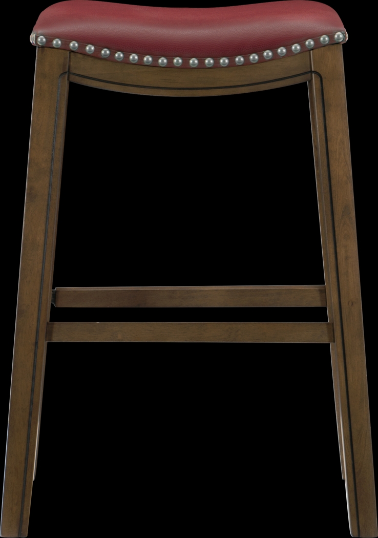 Etton Red Barstool - Thumbnail - Image 2