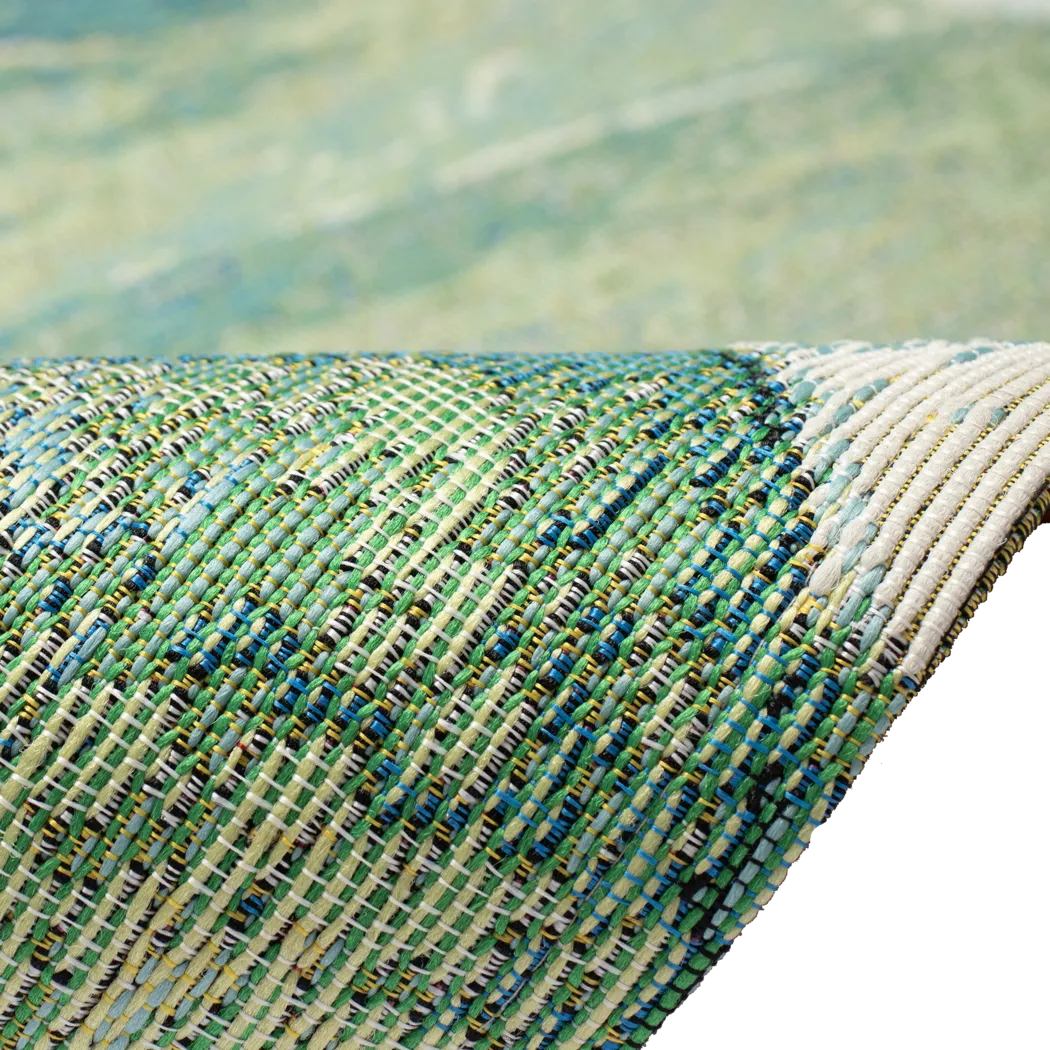 Eucapas Green 7'10 x 9'10 Indoor/Outdoor Rug - Thumbnail - Image 5