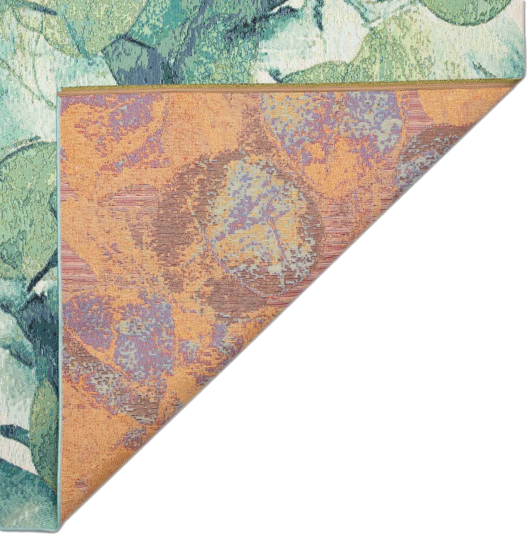 Eucapas Green 7'10 x 9'10 Indoor/Outdoor Rug - Thumbnail - Image 6