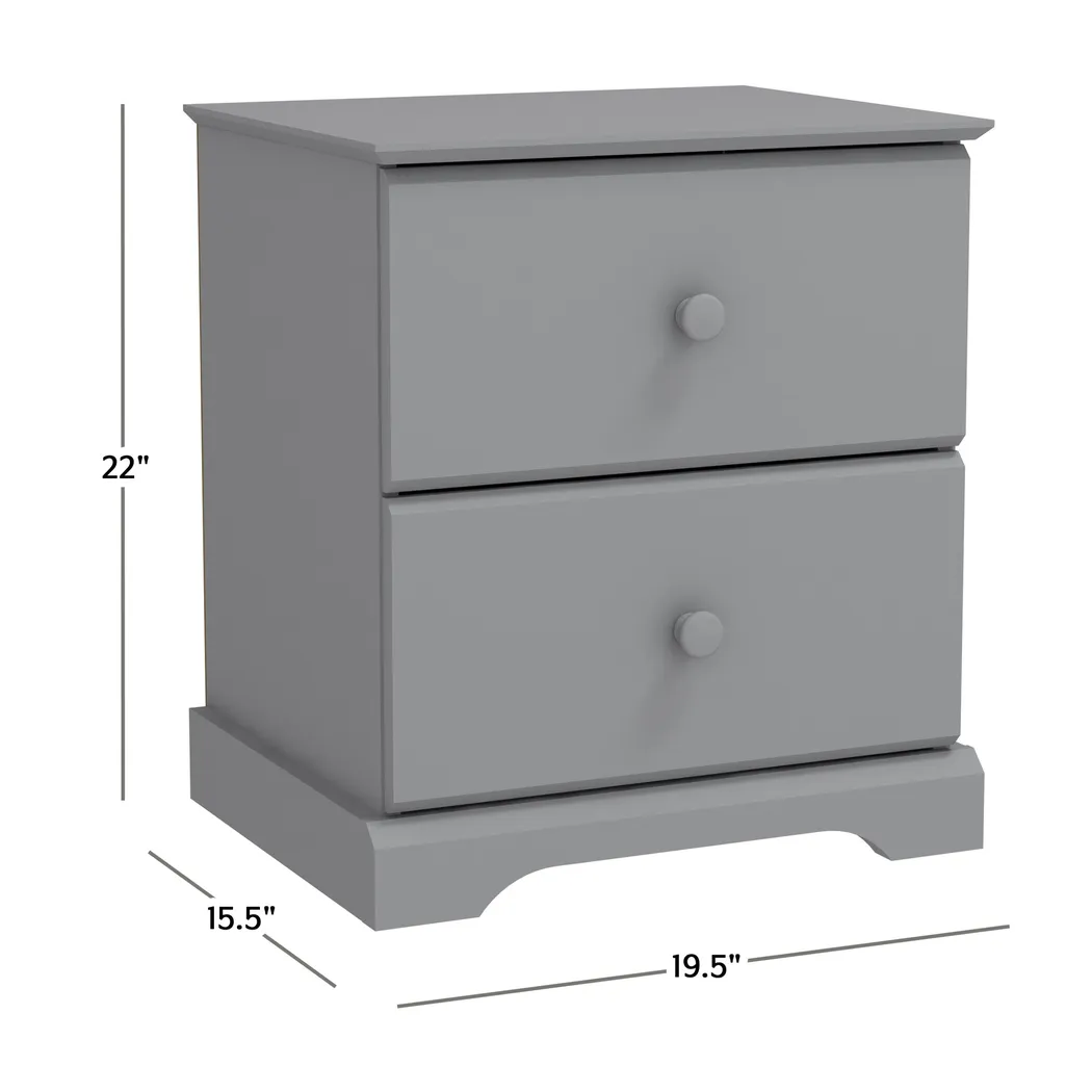 Euphro Gray Nightstand - Thumbnail - Image 8