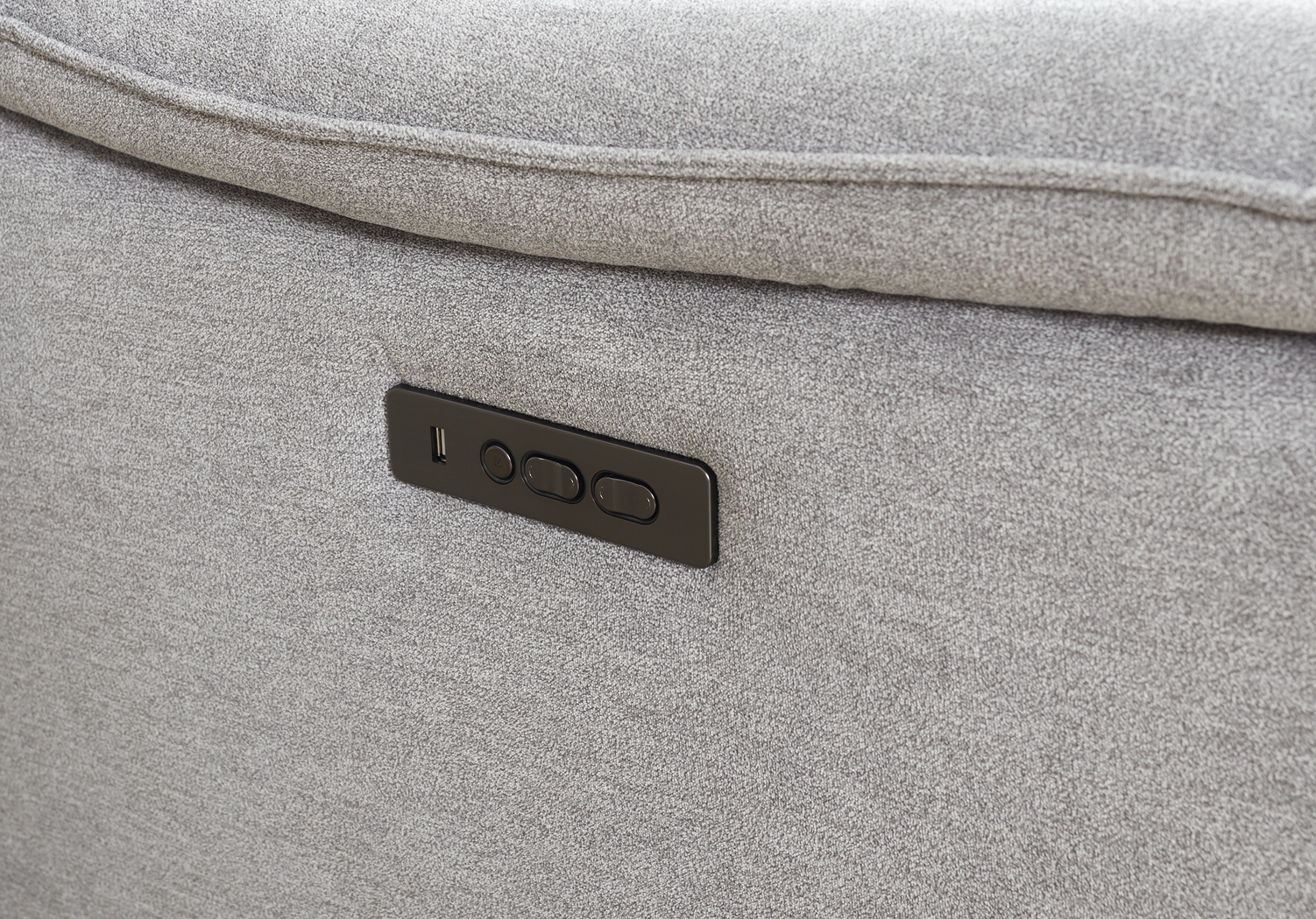 Eustice Bank Light Gray 6 Pc Dual Power Reclining Sectional - Thumbnail - Image 4