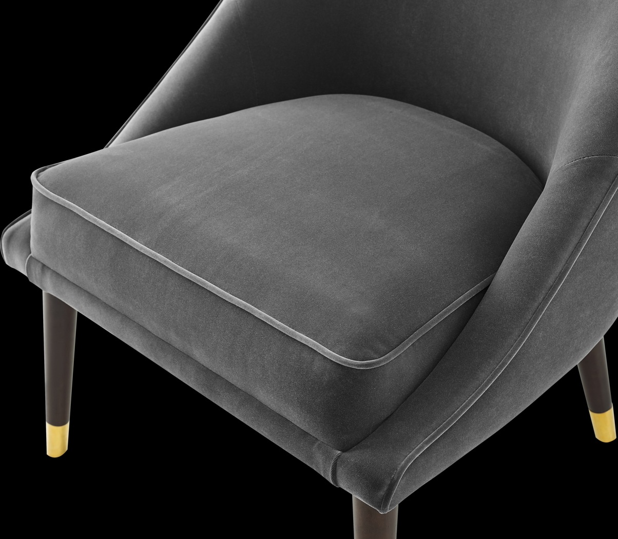 Evadean Charcoal Gray Accent Chair - Thumbnail - Image 2