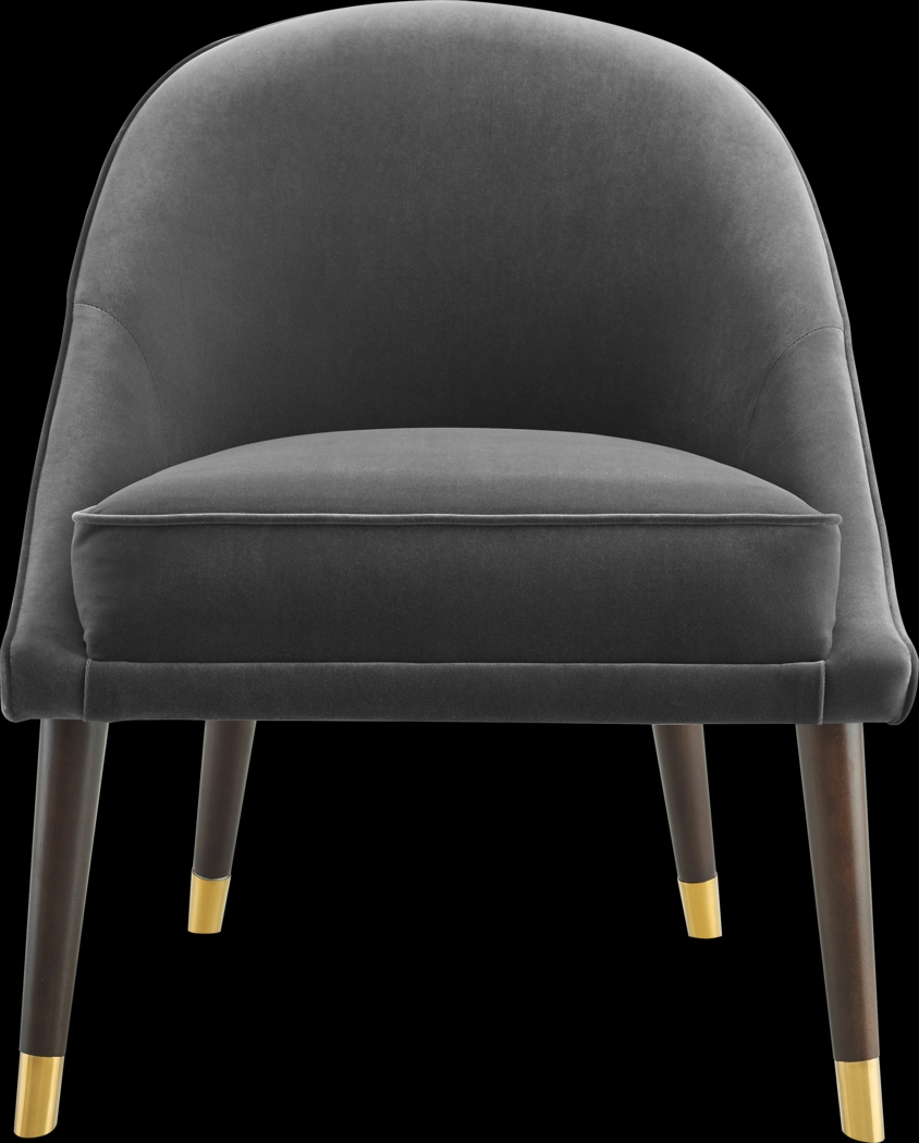 Evadean Charcoal Gray Accent Chair - Thumbnail - Image 1
