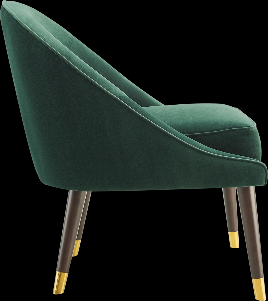 Evadean Emerald Accent Chair - Thumbnail - Image 4