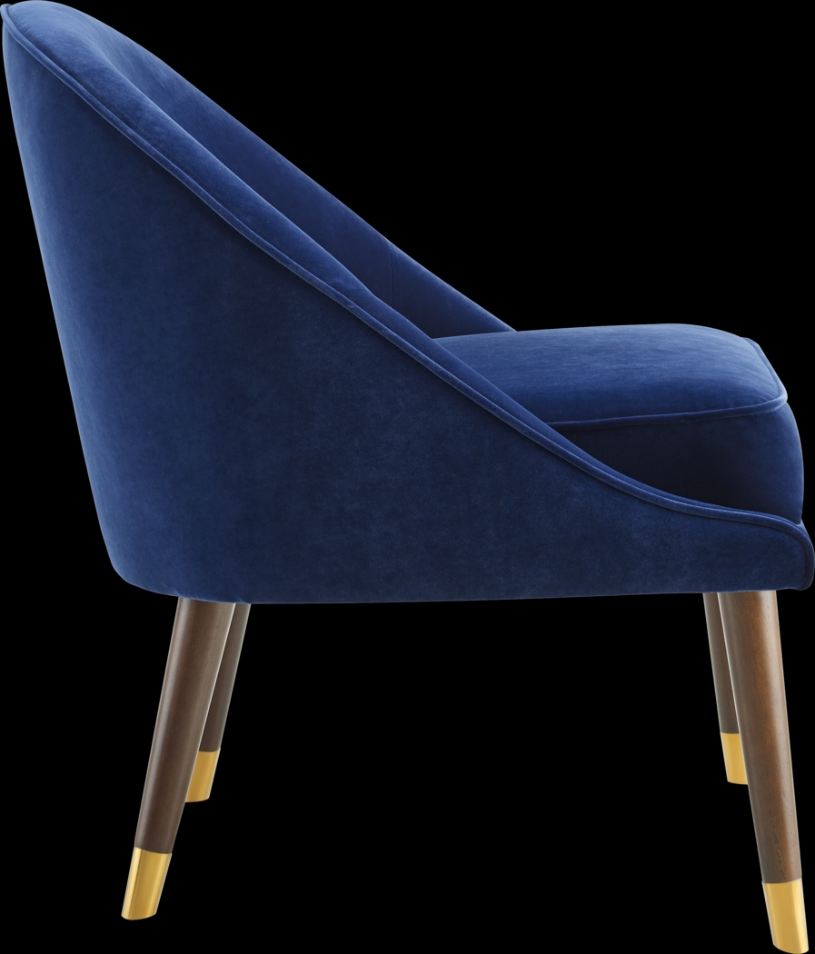 Evadean Sapphire Accent Chair - Thumbnail - Image 4