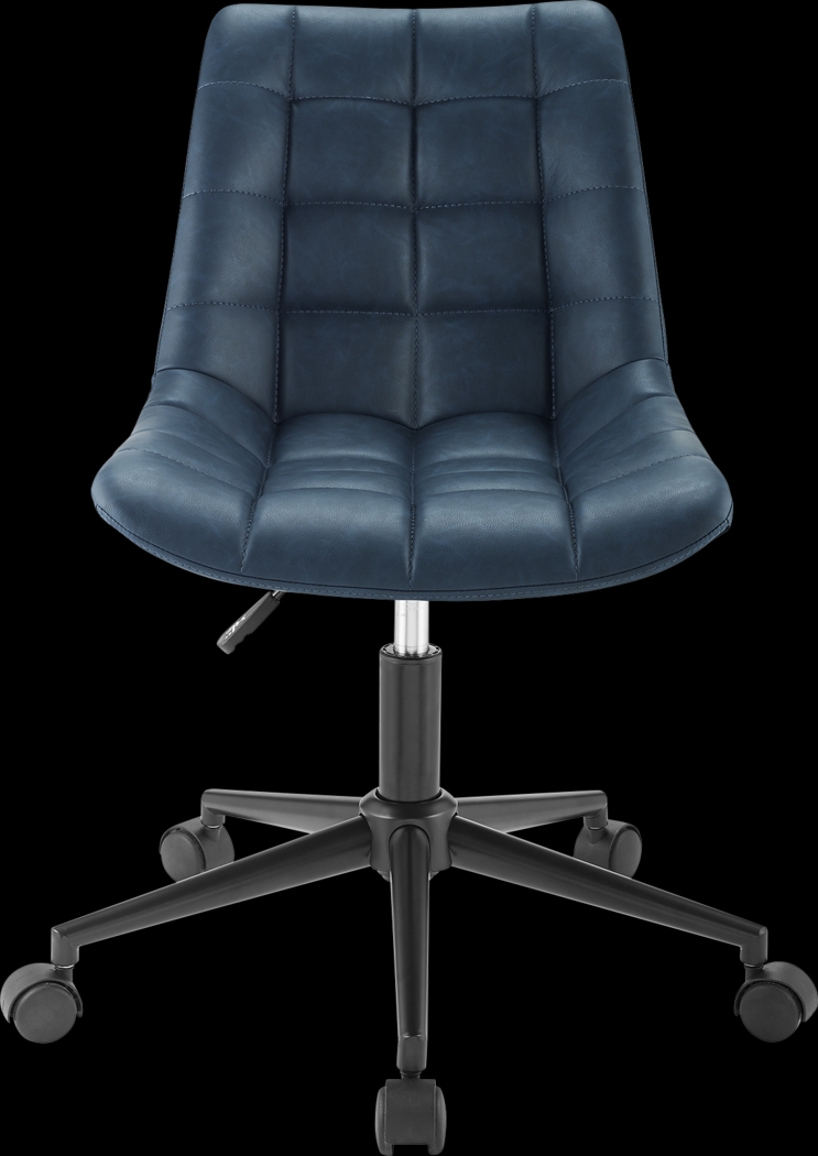 Evamay Navy Desk Chair - Thumbnail - Image 2