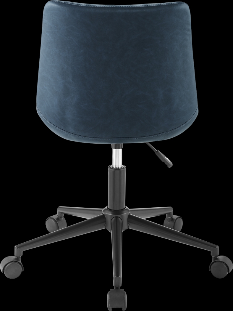 Evamay Navy Desk Chair - Thumbnail - Image 4