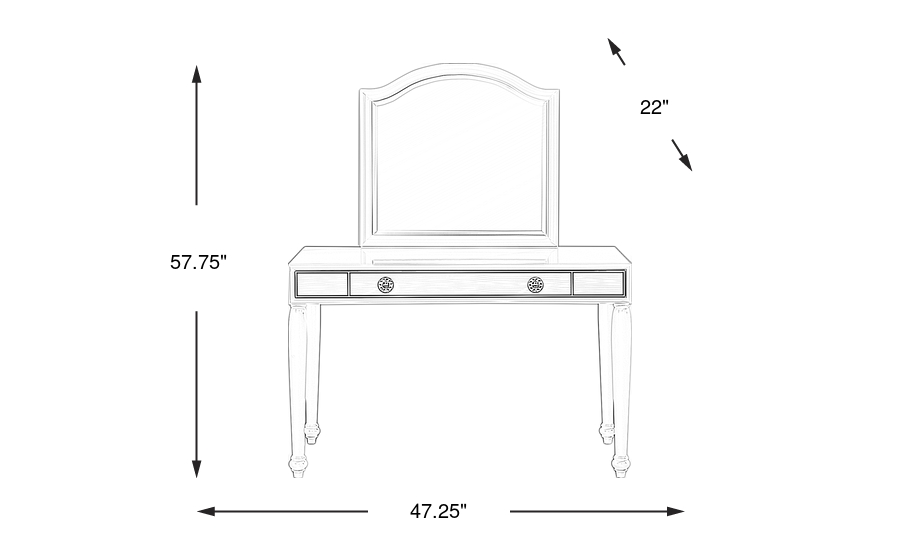 Dimension Image. Please refer to the Dimension Tab on this page for dimension details.