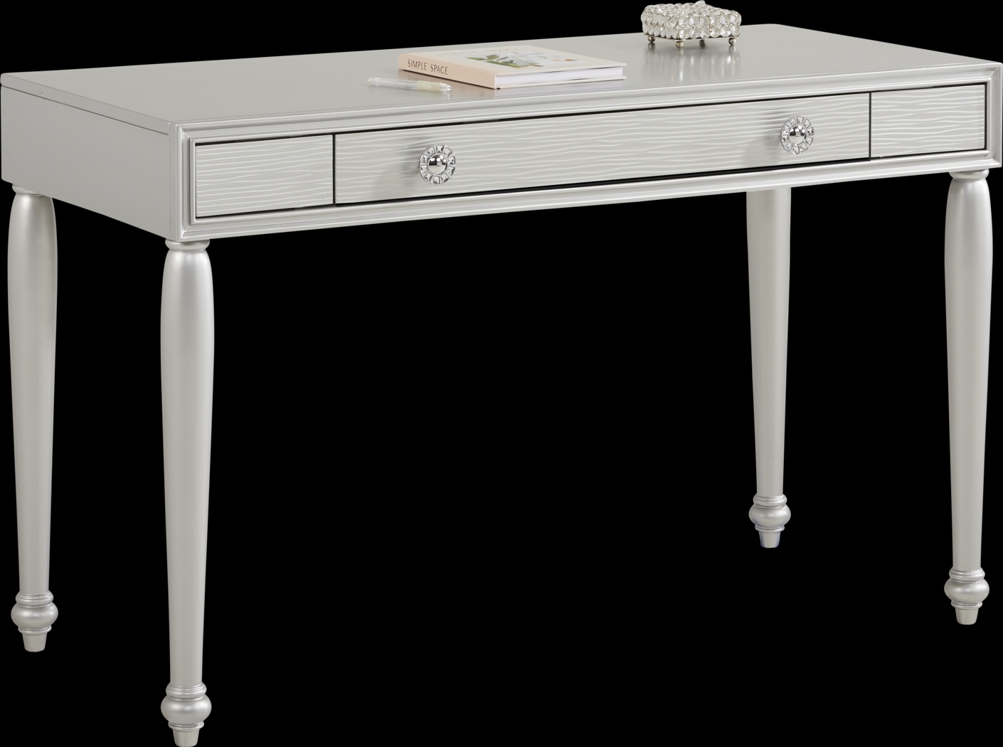 Evangeline Silver Vanity Desk - Thumbnail - Image 3