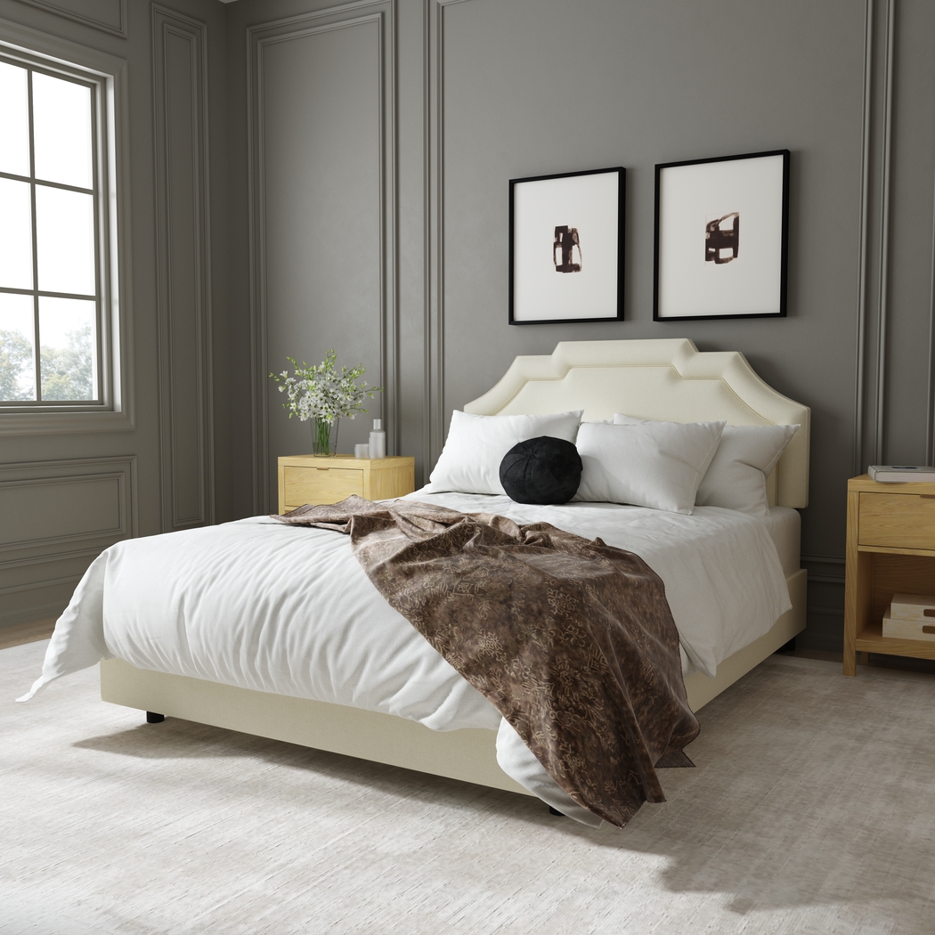 Evarelle I White Queen Bed - Thumbnail - Image 6
