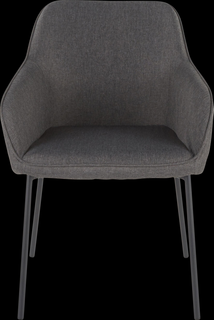 Evarts Charcoal Dining Chair, Set of 2 - Thumbnail - Image 2