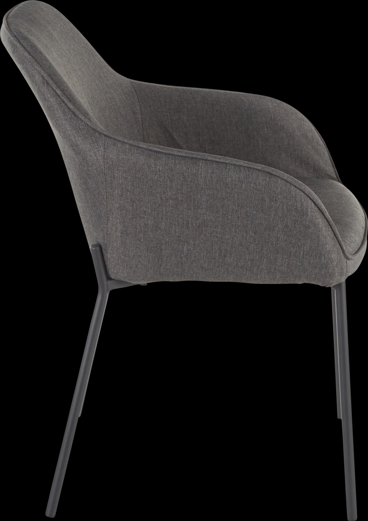 Evarts Charcoal Dining Chair, Set of 2 - Thumbnail - Image 4