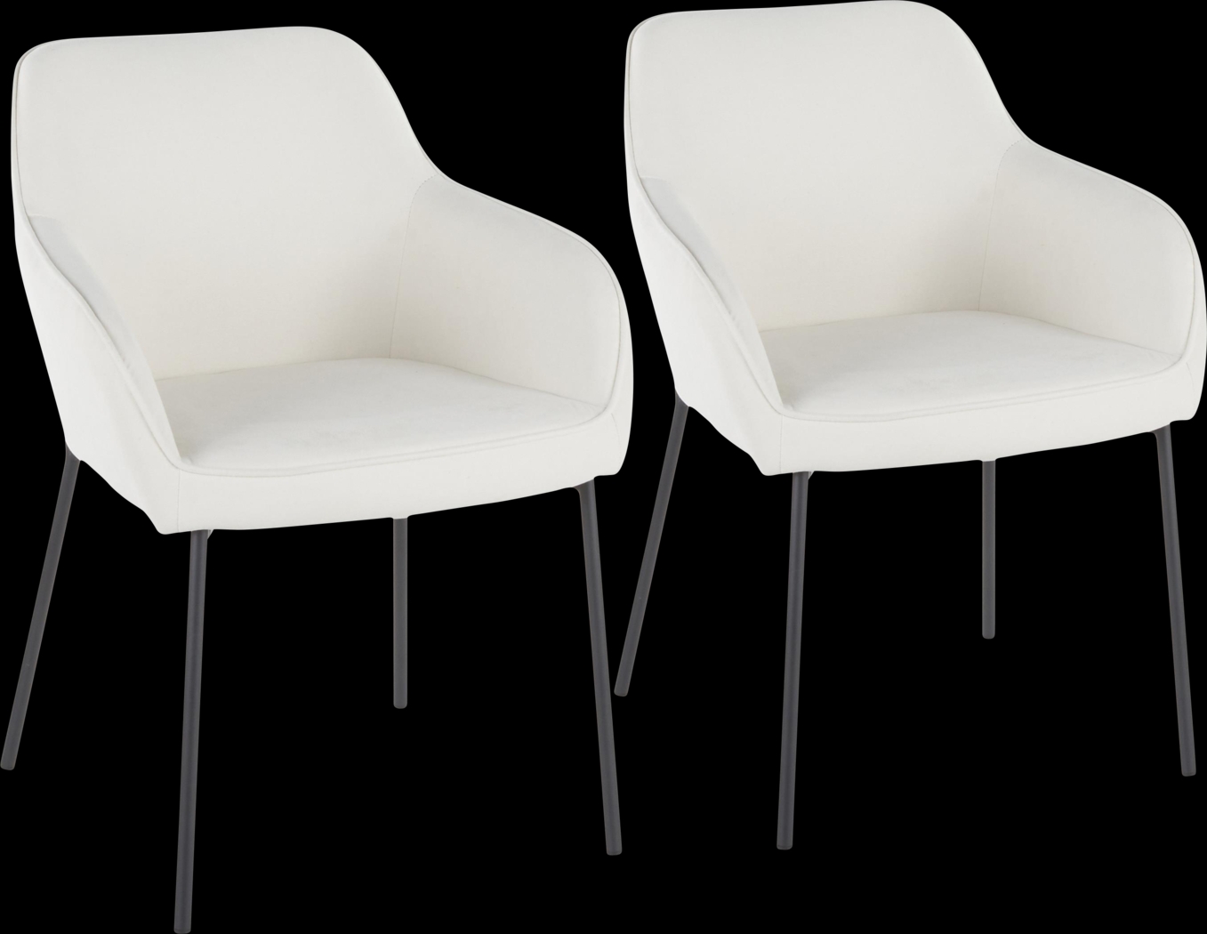 Evarts Cream Dining Chair, Set of 2 - Thumbnail - Image 1