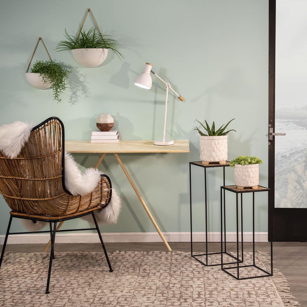 Evarts White Wall Planter, Set of 2 - Thumbnail - Image 2