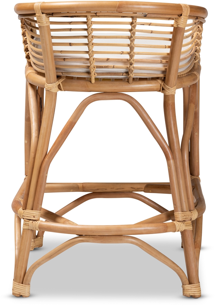 Evasel Natural Counter Height Stool - Thumbnail - Image 2