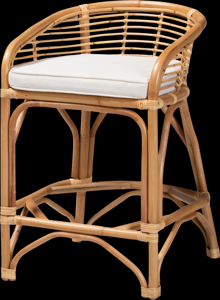 Evasel Natural Counter Height Stool - Thumbnail - Image 1