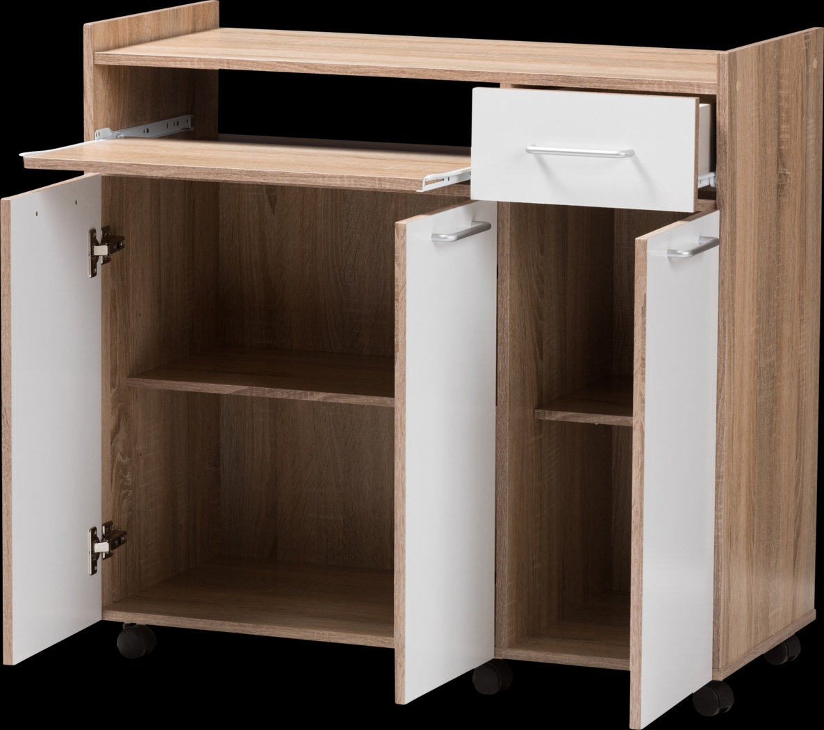 Evelake White Bar Cart - Thumbnail - Image 4