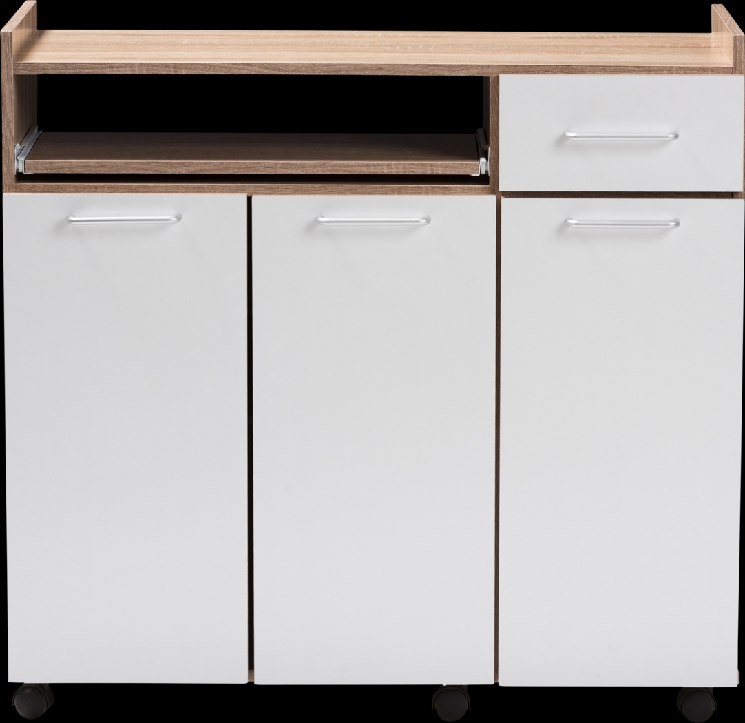 Evelake White Bar Cart - Thumbnail - Image 1