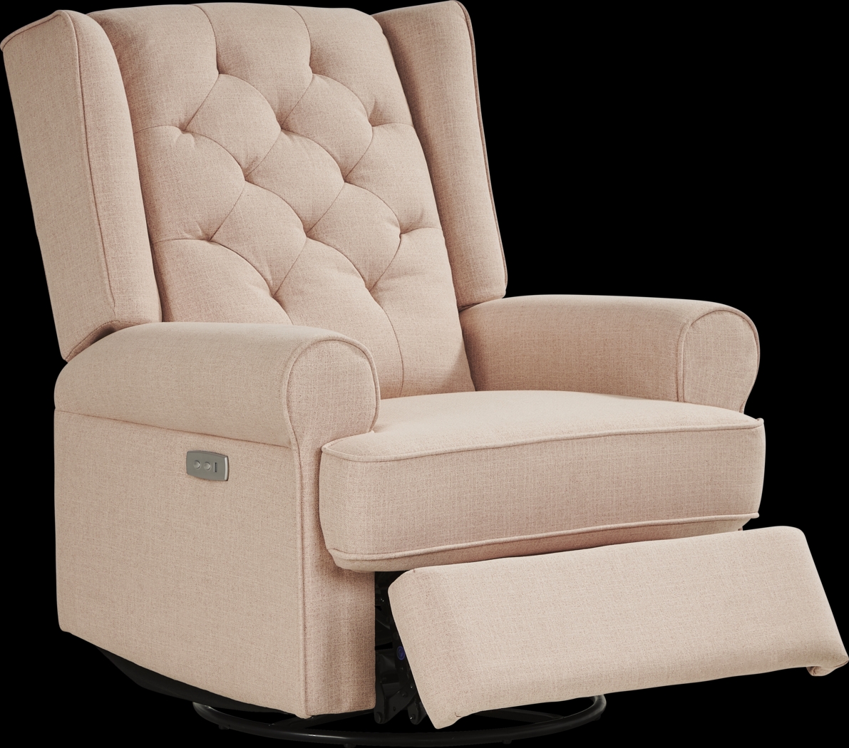 Eveleigh Blush Power Glider Recliner - Thumbnail - Image 2