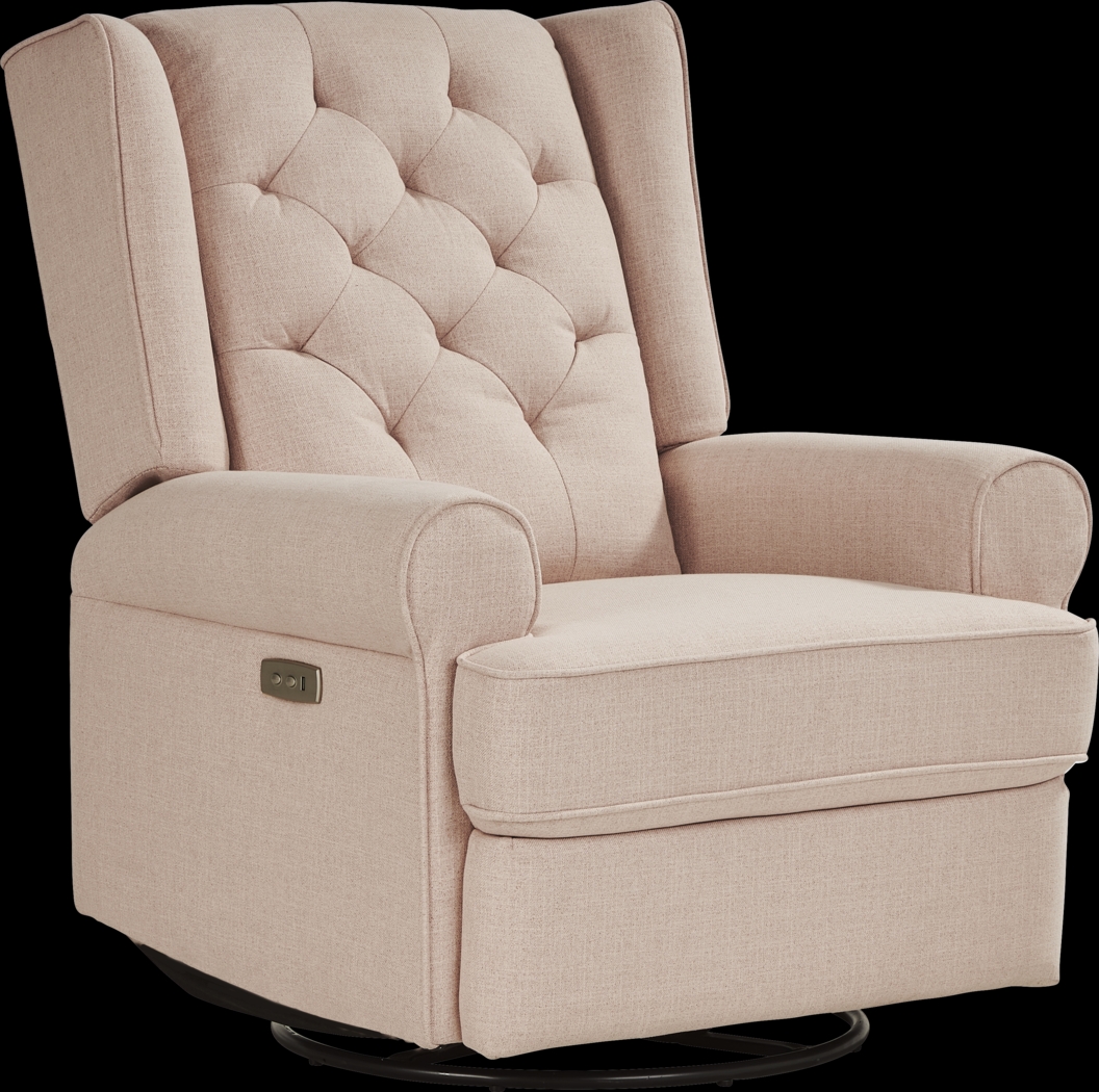 Eveleigh Blush Power Glider Recliner - Thumbnail - Image 1