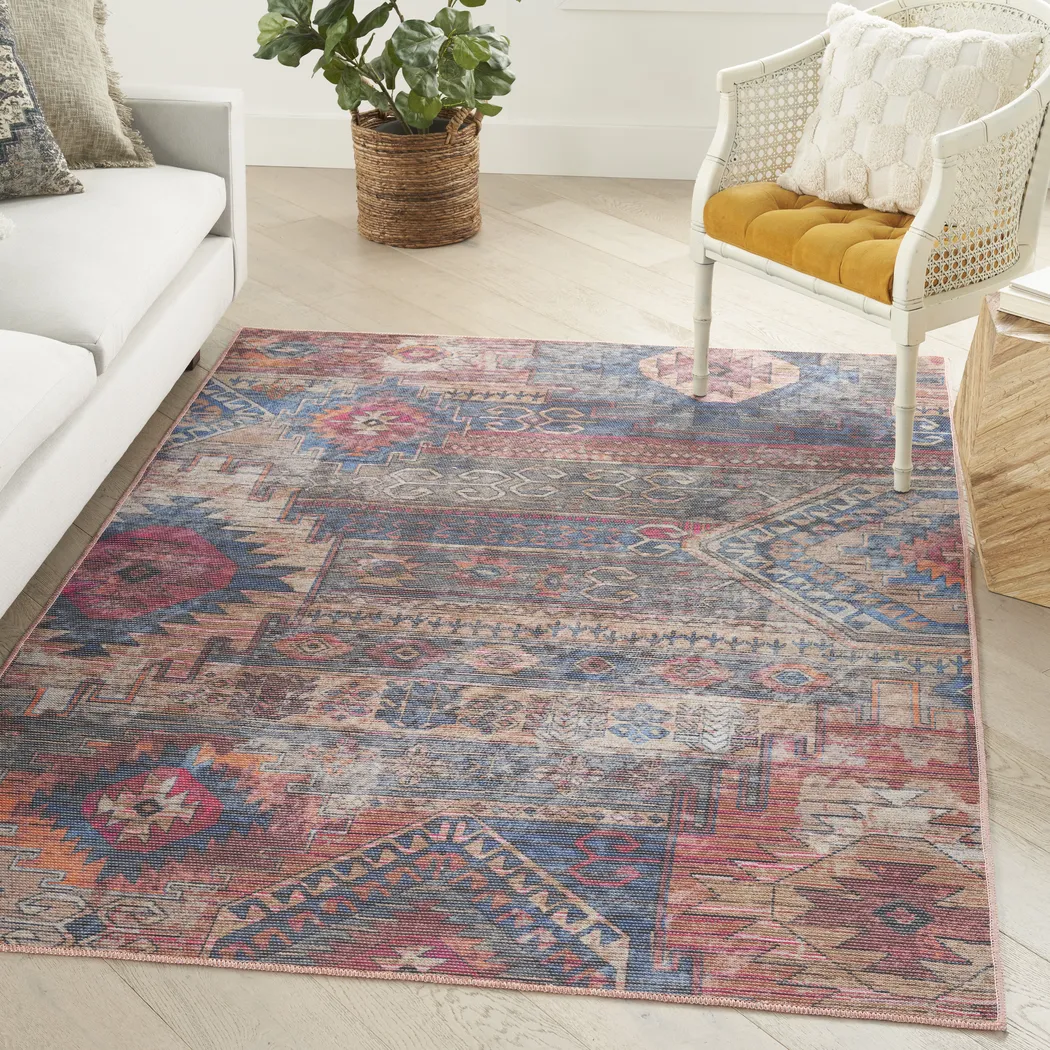 Evellano Multi 5'3 x 7'3 Rug - Thumbnail - Image 3