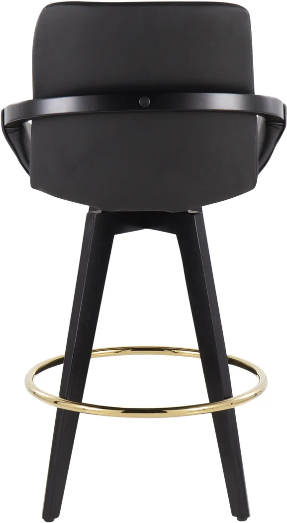 Everan I Black Counter Height Stool, Set of 2 - Thumbnail - Image 5