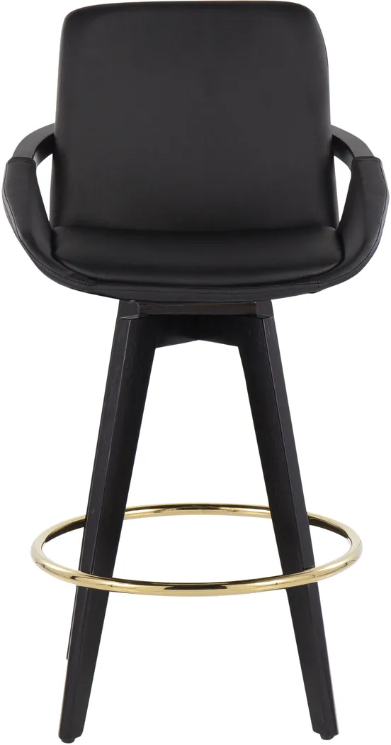 Everan I Black Counter Height Stool, Set of 2 - Thumbnail - Image 6