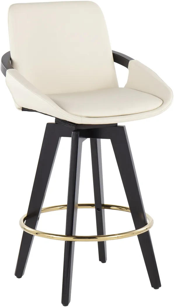 Everan I Cream Counter Height Stool, Set of 2 - Thumbnail - Image 2