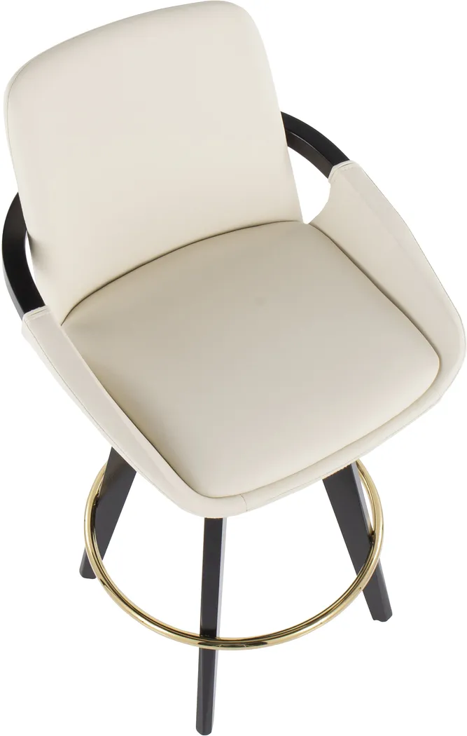 Everan I Cream Counter Height Stool, Set of 2 - Thumbnail - Image 7