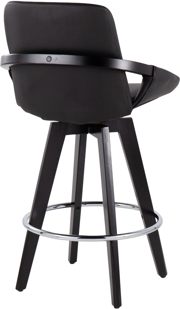 Everan II Black Counter Height Stool, Set of 2 - Thumbnail - Image 5