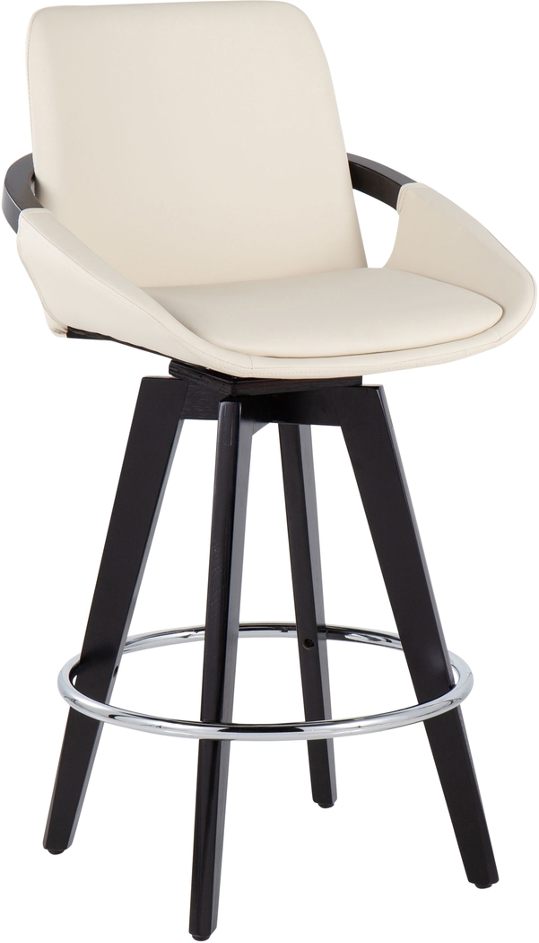 Everan II Cream Counter Height Stool, Set of 2 - Thumbnail - Image 2