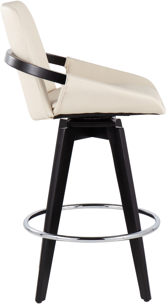 Everan II Cream Counter Height Stool, Set of 2 - Thumbnail - Image 3