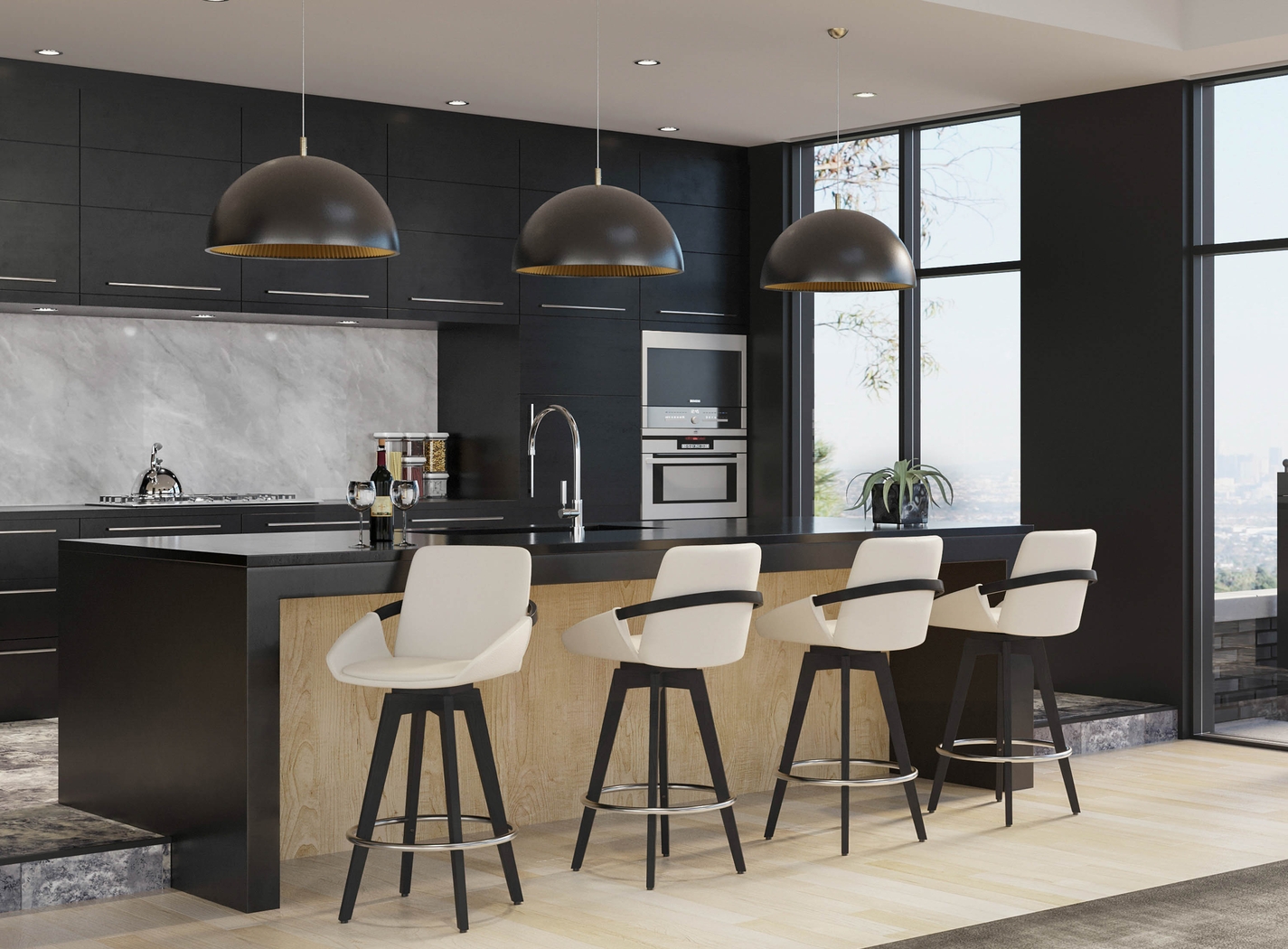 Everan II Cream Counter Height Stool, Set of 2 - Thumbnail - Image 8